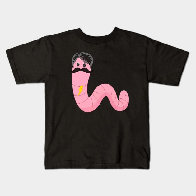 Worm With a Mustache Vanderpump Rules quote Kids T-Shirt by Ghost Of A Chance 